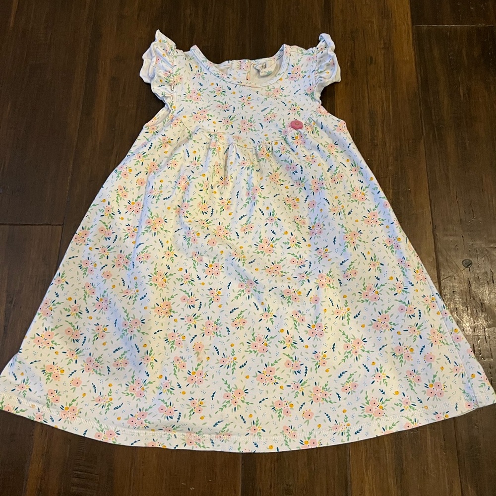 Matilda Jane Platinum Floral Flutter Sleeved Dress